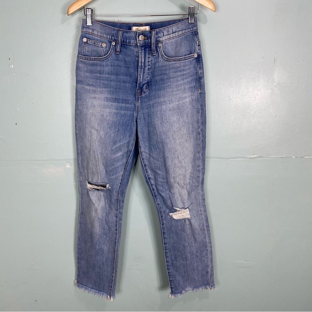 Madewell The Perfect Vintage Jean Parnell‎ Wash Comfort Stretch Sz 26 K7549 Blue
